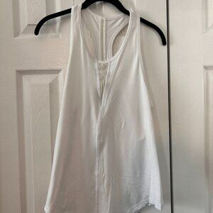 White Effortless Tank-Long (L)